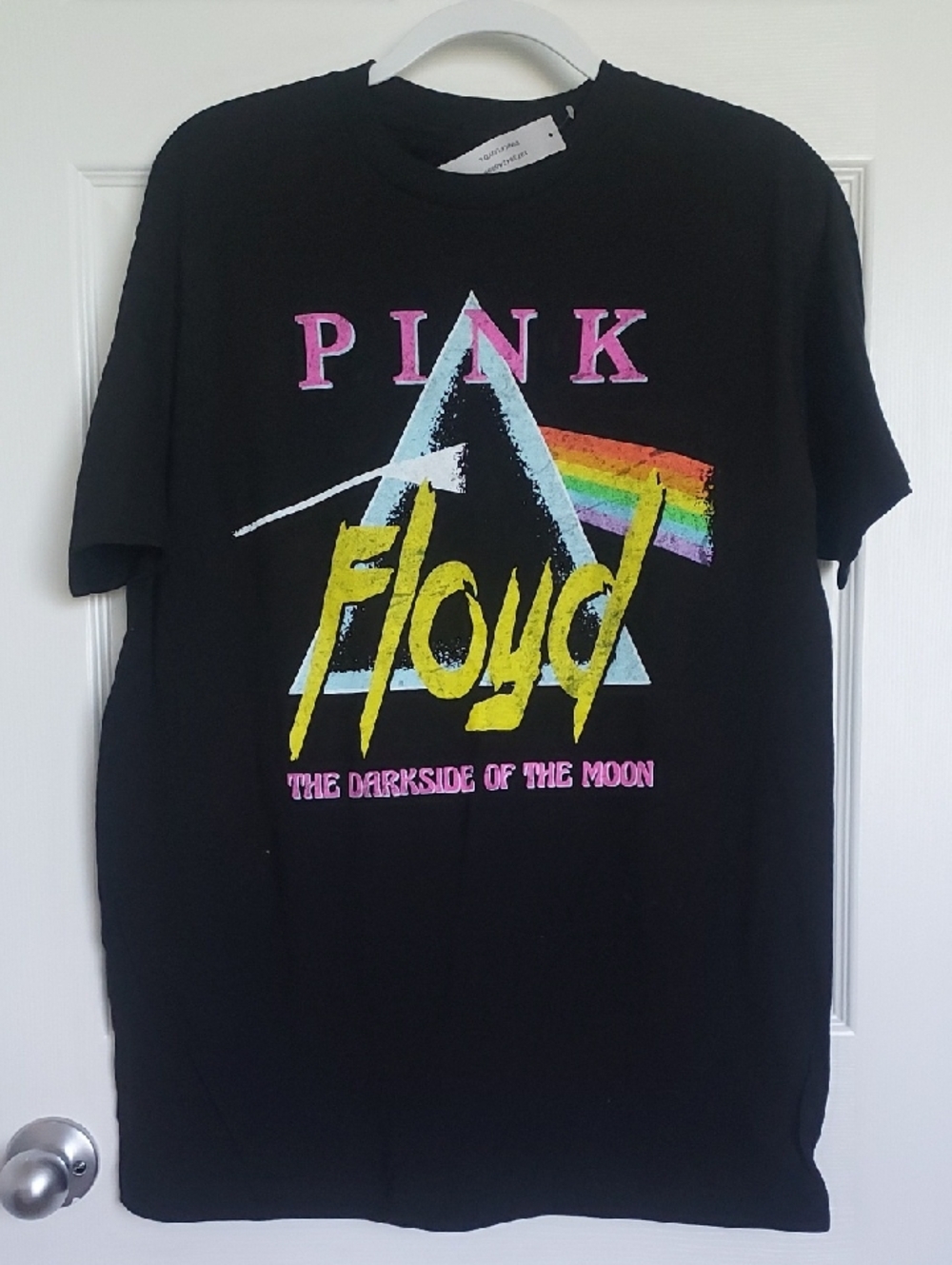 Pink Floyd Black "The Darkside Of The Moon" Short Sleeve Graphic Tee
